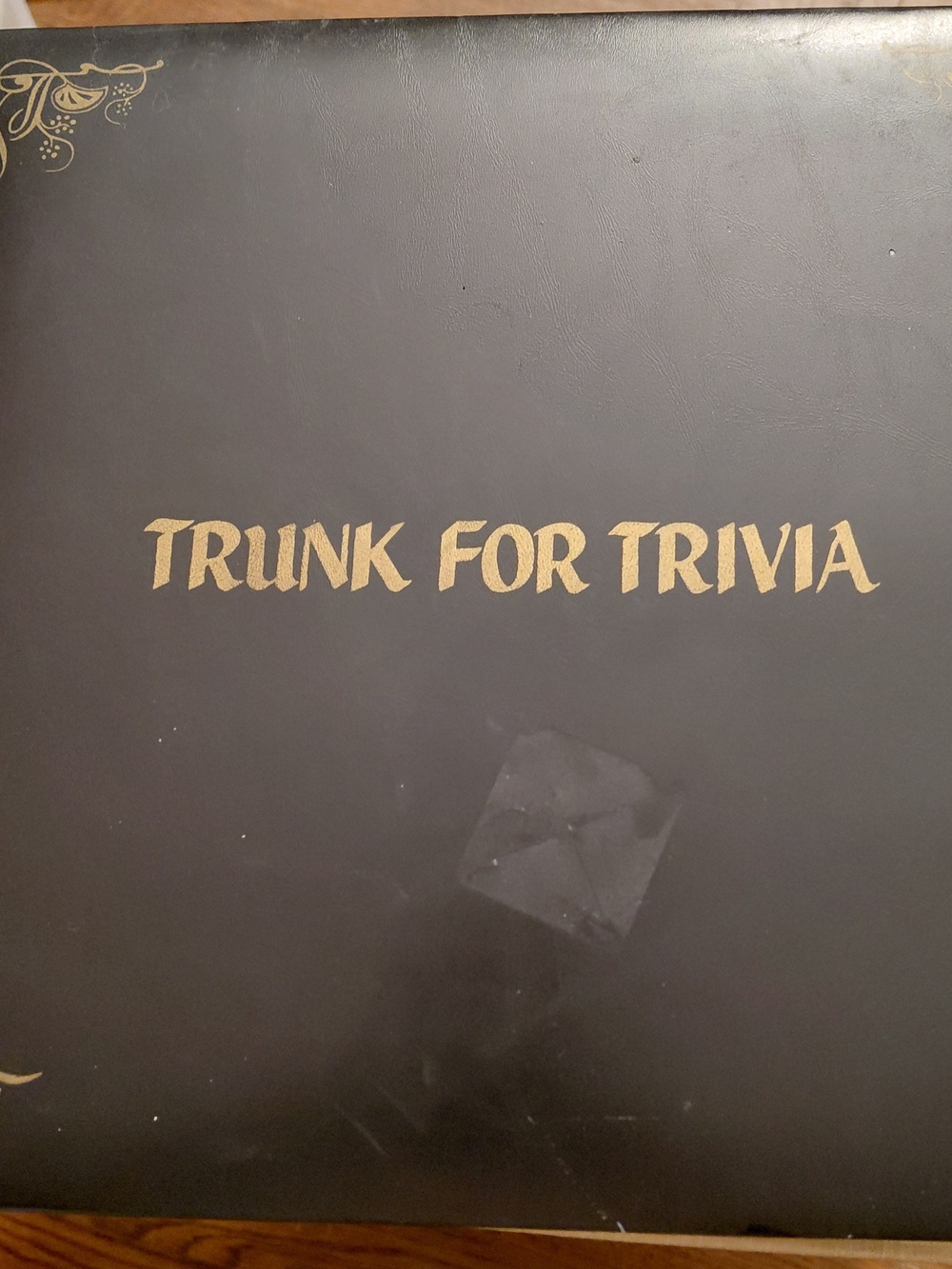 Trunk for Trivia Game Storage - Black